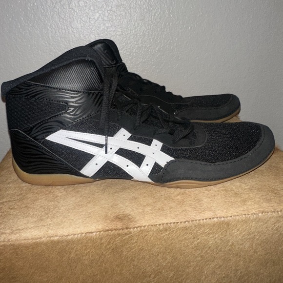 ASICS Men's Matflex 7 Black Wrestling‎ Shoe Size 15 .  New Condition - Picture 1 of 6